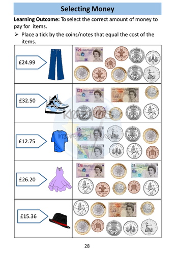 Money - Functional Skills Maths - Entry Level 2 | Teaching Resources