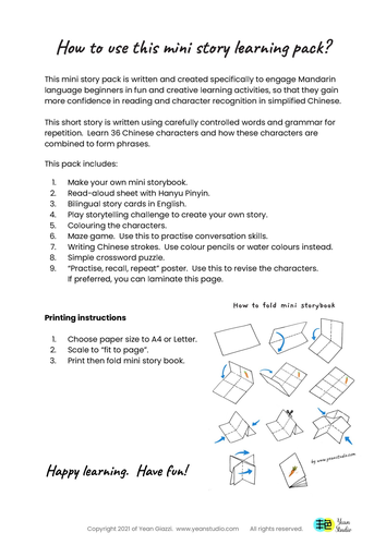 Chinese Reader and Activity Pack| Where’s Little Rabbit | Mandarin and ...