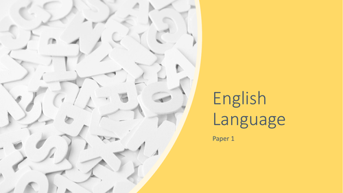 English Language GCSE AQA Paper 1 Revision Guide | Teaching Resources