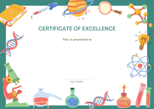 Science Certificate Teaching Resources
