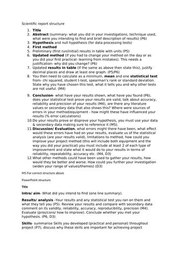 btec applied science unit 2 assignment c example