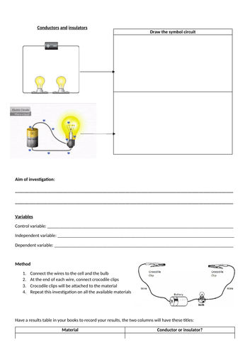 Electricity Sequence of Lessons | Teaching Resources