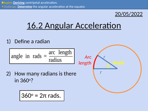 OCR A level Physics: Angular Acceleration