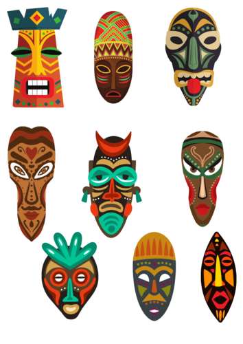 African Dance Culture Masks and African Images Display Board | Teaching ...