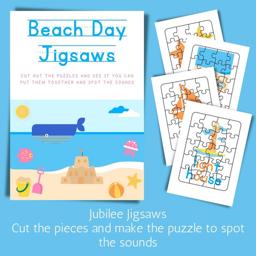Summer at the Beach KS1 Phonics Activity Pack 20 Pages/6 Activities