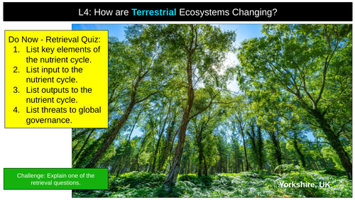 Terrestrial Ecosystems AQA
