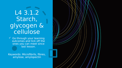 3 1 2 L4 Starch Glycogen Cellulose Aqa A Level Biology Print Free