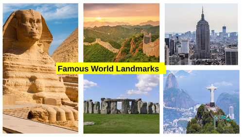 Famous Landmarks Information PowerPoint, Quiz and Teacher Answers ...