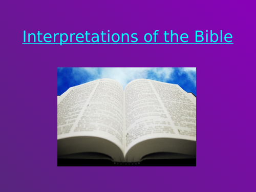Interpretations of the Bible