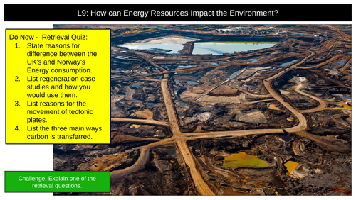 Energy Resource Environment