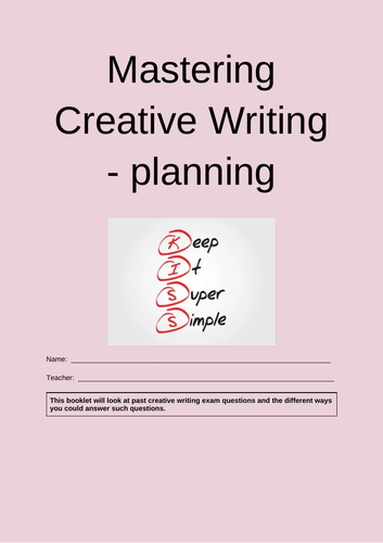 planning in creative writing