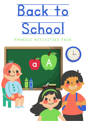 Back to School KS1 Phonics Activity Pack - 20 Pages/6 Activities ...