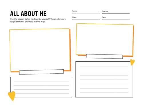 All About Me: Introduction Sheets | Teaching Resources