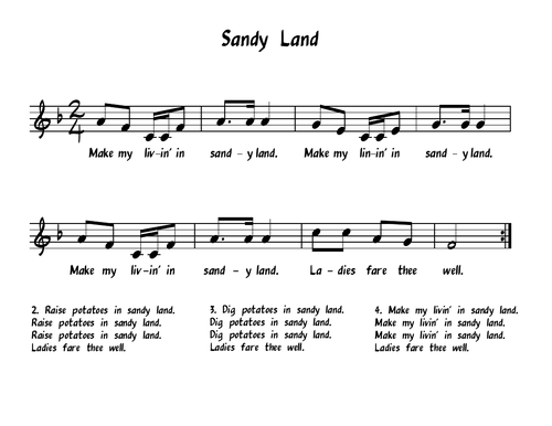 Sandy Land - Boomwhacker Video and Sheet Music | Teaching Resources