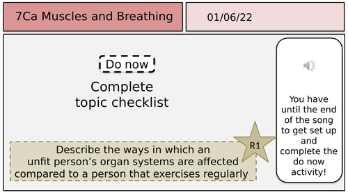 7Ca Muscles and Breathing - KS3 - Edexcel | Teaching Resources