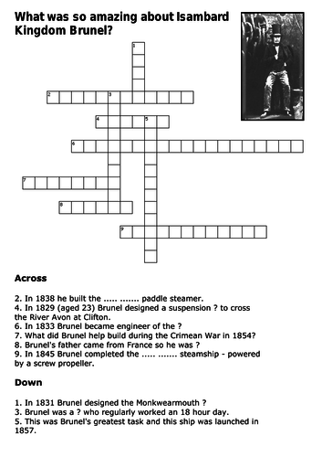 Isambard Kingdom Brunel Crossword