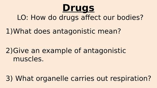 Muscles & Bones Lessons 8&9 - Drugs (Exploring Science 7C) | Teaching ...