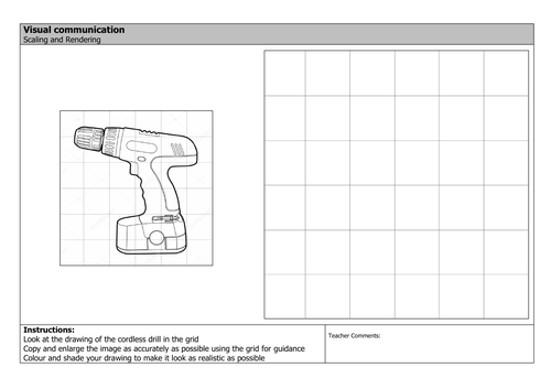 Scaling and Rendering - Cordless Drill