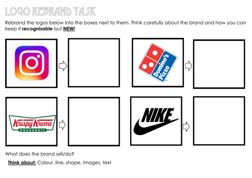 Logo Rebrand Task | Teaching Resources