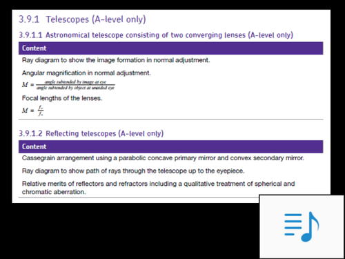 Lesson 1 - A level AQA Astro Lesson - Refraction Telescope