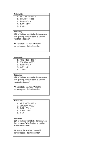 Year 5 Lower ability maths intervention week 2