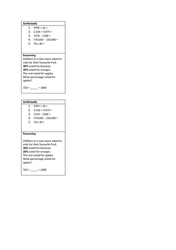 Year 5 Lower ability maths intervention week 1