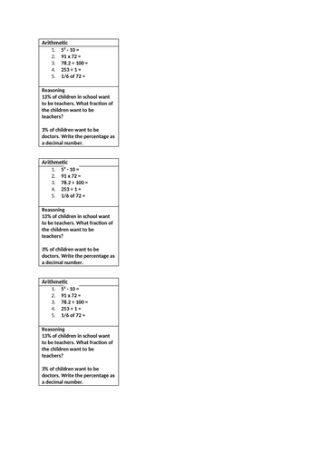 Year 5 Higher ability maths intervention week 1