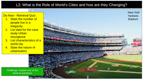 Changing Cities AQA