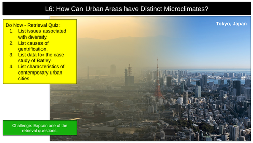 Microclimates Urban AQA