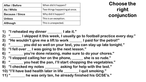 KS2 English Worksheet And Lesson Subordinating Conjunctions Teaching Resources