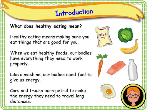 assignment on healthy food