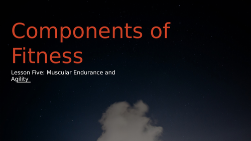KS3 Components of Fitness | Teaching Resources