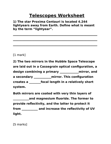 telescopes-teaching-resources