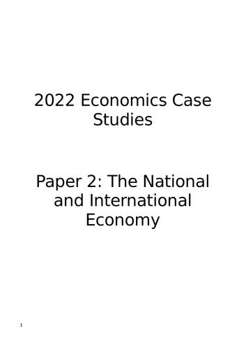 case study for economics