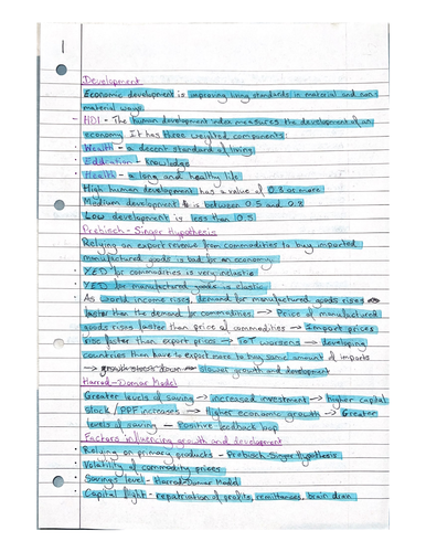 Edexcel A-level Economics A Revision Notes | Teaching Resources