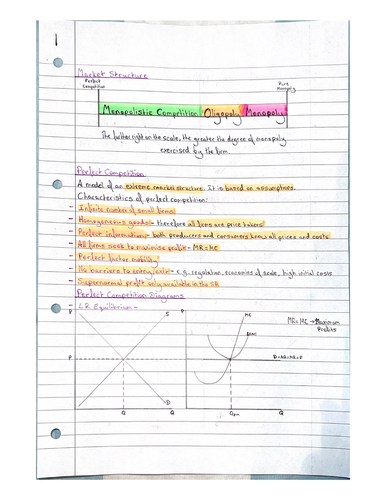 Edexcel A-level Economics A Revision Notes | Teaching Resources