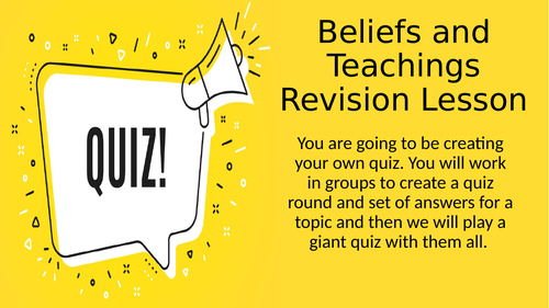 Judaism- Beliefs and Teachings Revision
