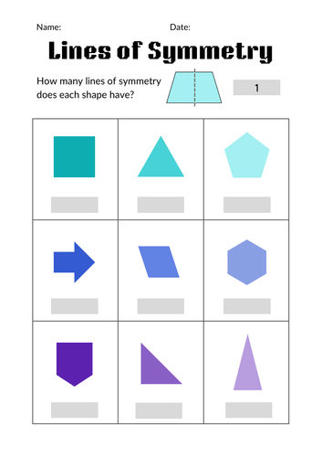 Lines of Symmetry | Teaching Resources