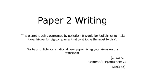 writing an article language paper 2