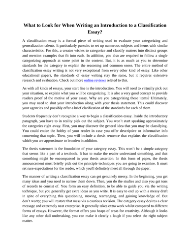 classification essay pdf