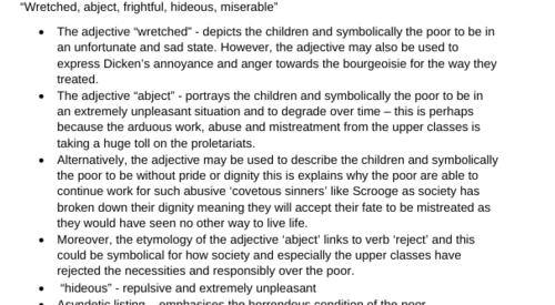 Grade 9 A Christmas Carol notes  Teaching Resources