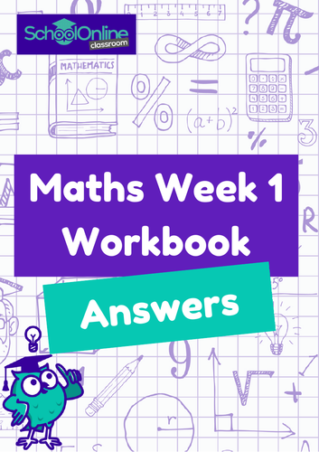 KS2 Maths Workbook Answers Week 1 Teaching Resources
