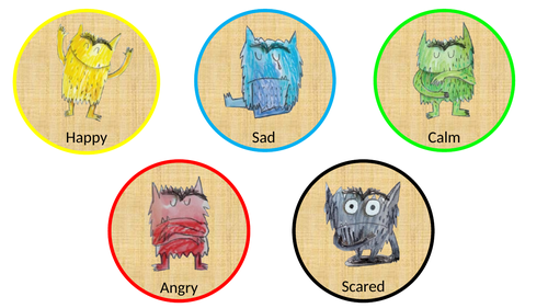 Natural Colour Monster Feelings | Teaching Resources