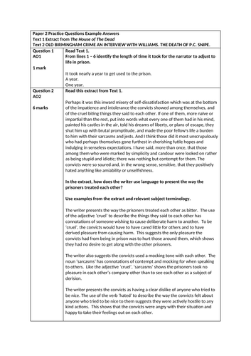 Edexcel GCSE English Language 2.0 Practice Questions and Resources ...