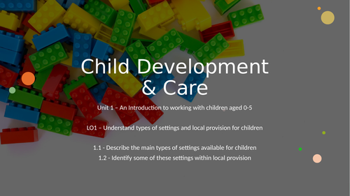 NCFE CACHE L2 Technical Award Child Development and Care Unit 1 LO1 ...