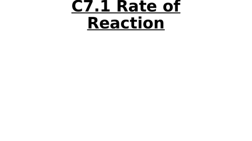 IGCSE Co-ordinated Science Chemistry C5, C6, C7 | Teaching Resources