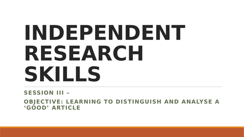 phd independent research