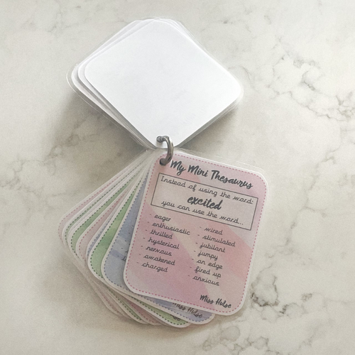 Mini Thesaurus English Resource Teaching Resources