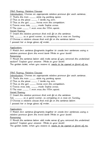 Relative Clauses KS2 Teaching Resources