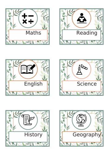 Eucalyptus Visual Timetable | Teaching Resources